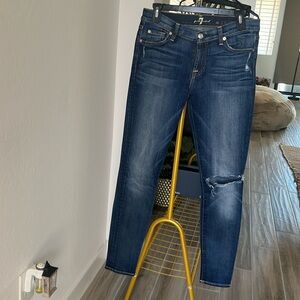 7 For All Mankind size 30, inseam 28 “The Skinny”